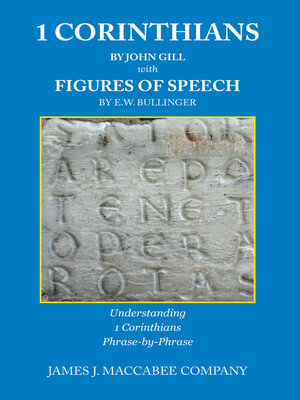 cover image of 1 Corinthians by John Gill with Figures of Speech by E.W. Bullinger